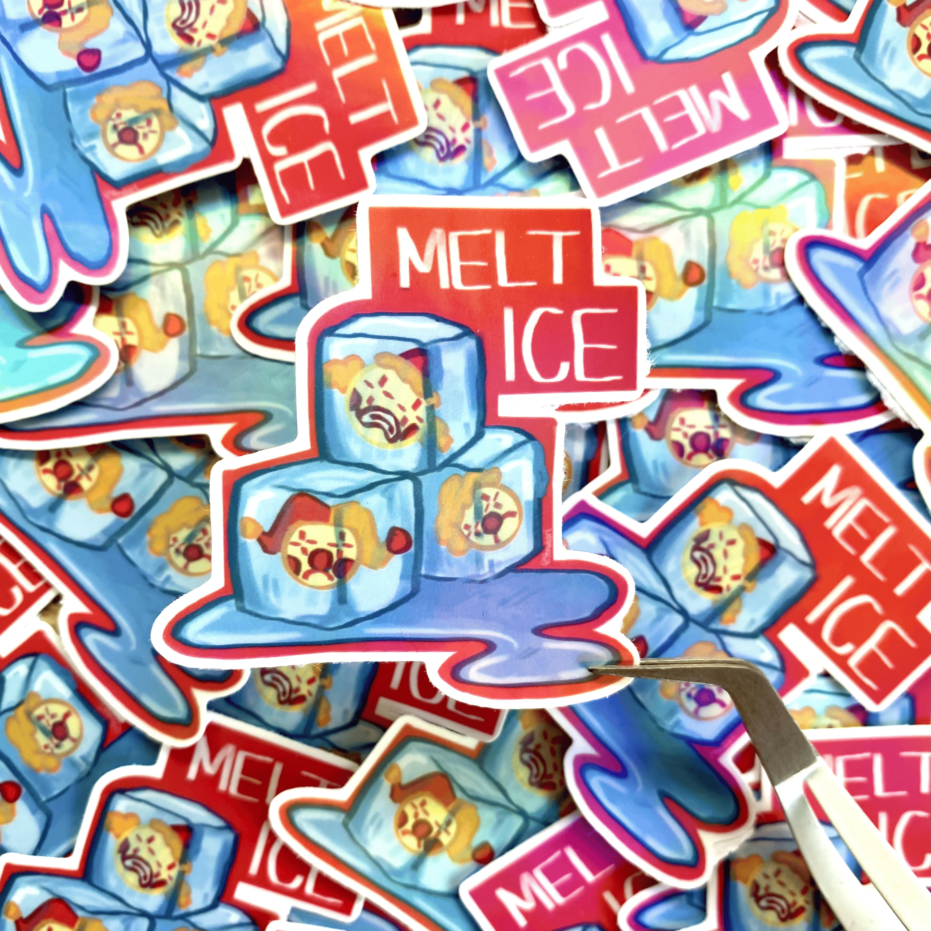 ⚠︎ MELT ICE - Anti-ice Donation Sticker
