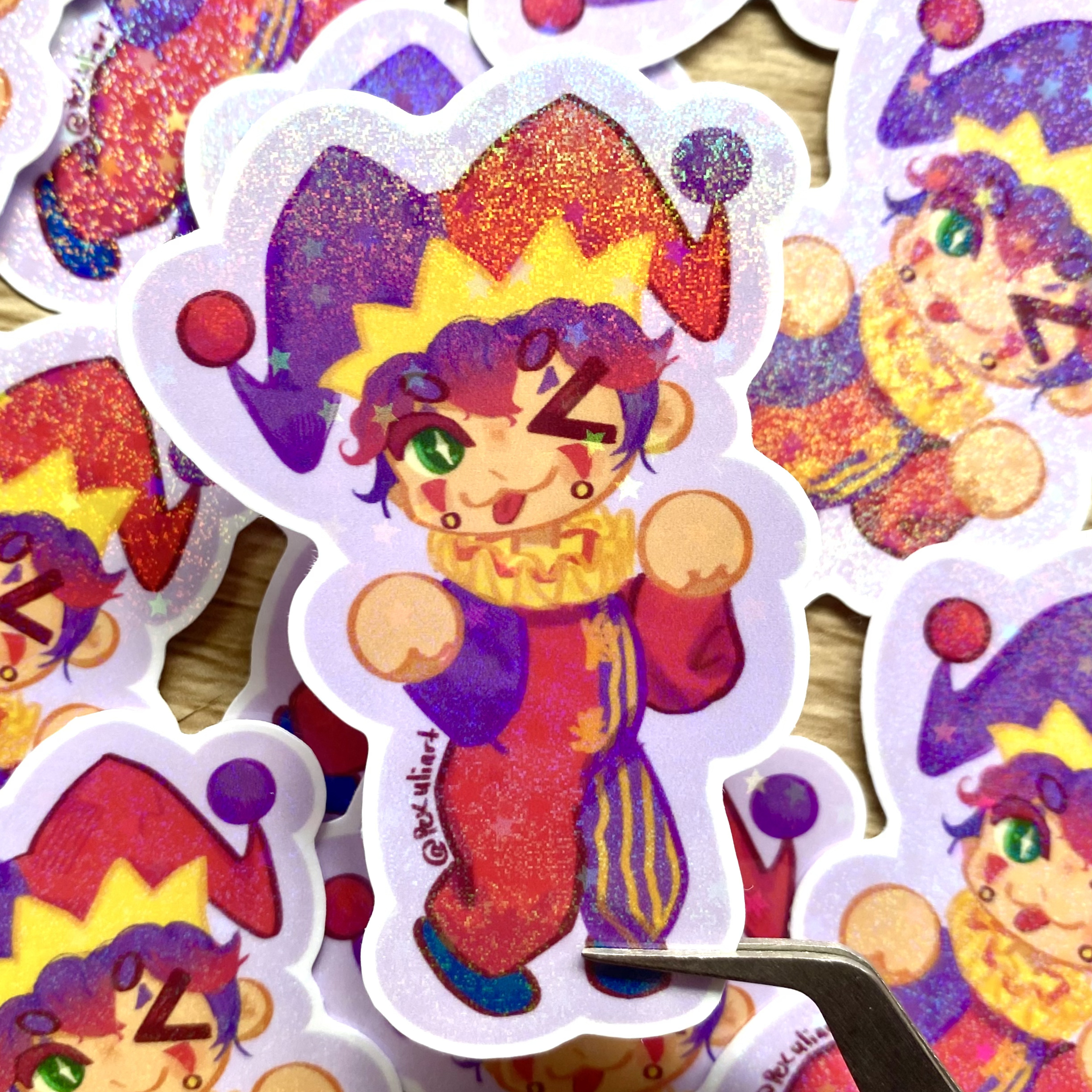 Hugh Morris Sticker (Star and Confetti Holo Finish)